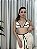 Cortininha 018 com bojo removível Ipanema off white com viés e detalhes preto (calcinha não inclusa) - Imagem 5
