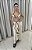 Saia Ipanema off white com viés preto - Imagem 1