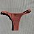 Calcinha Semi Fio alça fina lateral miçangas 016 Rivieira Terracota (top não incluso) - Imagem 1