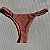 Calcinha Semi Fio alça fina lateral miçangas 016 Rivieira Terracota (top não incluso) - Imagem 3