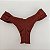 Calcinha 555 cintura média com argolinhas tecido Rivieira Terracota (BUSTO NÃO INCLUSO) - Imagem 2