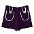 Short com bolso e detalhe corda Allure vinho - Imagem 1