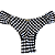 Calcinha Cintura Média Borboleta Xadrez Preto (BUSTO NÃO INCLUSO) - Imagem 2