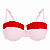Top Positano rosa e vermelho (CALCINHA NÃO INCLUSO) - Imagem 1
