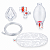 Reanimador Manual Adulto de Silicone com Reservatório - Imagem 2