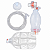 Reanimador Manual Neonatal de Silicone com Reservatório - Imagem 2