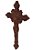 Crucifixo Em Madeira Nobre Entalhada 28cm - Imagem 2
