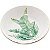 CJ. 4 PRATOS PEQ. PORCELANA FOLHA 10x2cm - Imagem 1