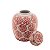 VASO DECORATIVO PORCELANA CORAL VERMELHO - G - Imagem 2