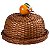 PORTA BOLO / BOLEIRA DE LARANJA - VIME NATURAL - Imagem 1