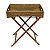 BANDEJA COM BASE / CAVALETE DE RATTAN NATURAL - Imagem 1