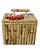 BALDE DE GELO EM BAMBU NATURAL COM CORAL VERMELHO - Imagem 1