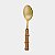 COLHER DE MESA DOURADO - BAMBU NATURAL (UNIDADE) - Imagem 1