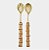 CONJUNTO DE SALADA DOURADO - BAMBU NATURAL - Imagem 1
