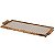 CONJUNTO BANDEJAS PAULA DE PALHA E BAMBU COM VIDRO - 3 PÇS - Imagem 3