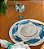 JOGO AMERICANO PEIXE BRANCO COM BORDADO AZUL - Imagem 1