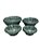 KIT 4 TRAVESSAS REDONDAS TRANCOSO EM VIME VERDE MUSGO - Imagem 1