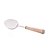 COLHER AÇO INOX PRATA PARA SERVIR COM CABO RATTAN - Imagem 2