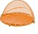 CESTA PARA PÃO E BOLO COM COBERTURA LARANJA - P - Imagem 1