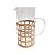 JARRA DE VIDRO COM RATTAN TRANÇADO - Imagem 1