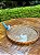 BANDEJA PENEIRA DE VIME NATURAL COM VIDRO P - PÁSSARO AZUL - Imagem 1