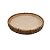 BANDEJA / PRATO DE PIZZA - MADEIRA E BAMBU COM PALHA NATURAL (ACOMPANHA BANDEJA INOX) - Imagem 1