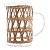JARRA DE VIDRO COM RATTAN NATURAL - Imagem 1