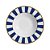 PRATO FUNDO STRIPE AZUL - UNIDADE - Imagem 1