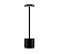 ABAJUR DE MESA LED PRETO - Imagem 1