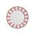 PRATO SOBREMESA STRIPE ROSA - UNIDADE - Imagem 1