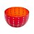 CONJUNTO 2 BOWLS DE VIDRO VERMELHO COM PESPONTOS BRANCO - Imagem 1