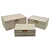 CONJ. 3 CAIXAS DE MADEIRA OFF WHITE COM PUXADOR DE BAMBU - Imagem 1