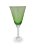 TAÇA LILI EM VIDRO VERDE E TRANSPARENTE - Imagem 3