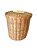 CESTA / LIXEIRA DE VIME NATURAL COM PEGADOR BAMBU - Imagem 1