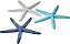 CONJ. 3 ENFEITES - ESTRELAS FINAS - AZUL E BRANCO - Imagem 3