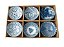 JOGO DE 6 BOWLS AZUL E BRANCO NORONHA - Imagem 1