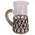 JARRA DE VIDRO COM RATTAN AZUL - 24 CM - Imagem 1