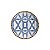 PRATO SOBREMESA BAMBOO PRINT AZUL - Imagem 1
