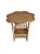 MESA LATERAL FLOR JUNCO NATURAL - Imagem 1
