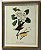 QUADRO GRAVURA 2 PÁSSAROS E FLORES - Imagem 1