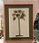 QUADRO GRAVURA PALM FAN II COM PASPATUR VERDE E MOLDURA BAMBU - Imagem 3