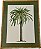 QUADRO GRAVURA PALM DAY II COM PASPATUR VERDE E MOLDURA BAMBU - Imagem 1