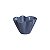 VASO CACHEPOT TRONCO GRANDE AZUL TATI - Imagem 1