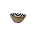 BOWL / PETISQUEIRA DE MADEIRA REDONDO COM LISTRAS AZUIS - Imagem 2