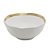 BOWL DE PORCELANA BRANCO E BORDA DOURADA DUBAI - Imagem 5
