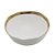BOWL DE PORCELANA BRANCO E BORDA DOURADA DUBAI - Imagem 1