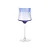 TAÇA EM VIDRO MARRAKECH AZUL E TRANSPARENTE - Imagem 1