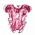 VASO DE VIDRO FLOR ITALY ROSA - M - Imagem 1