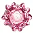VASO DE VIDRO FLOR ITALY ROSA - M - Imagem 3