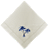 GUARDANAPO DE MESA - CRU C/ BORDADO AJOUR COQUEIRO AZUL - Imagem 1